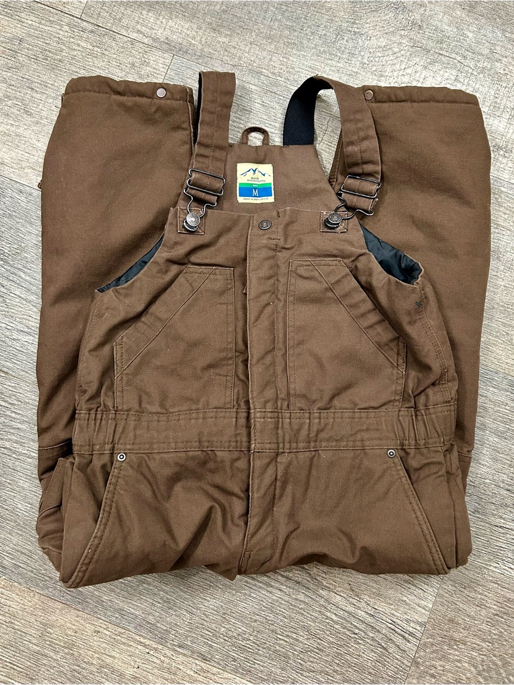 Youth Brown Insulated Bib Overalls -